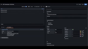 WTF! Migrating to Grafana’s wide time series format presented by Stephanie Closson