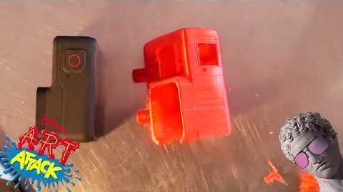 3D Printed Alien Gopro 5 6 7 Mount 30 Degrees [Download or Buy]