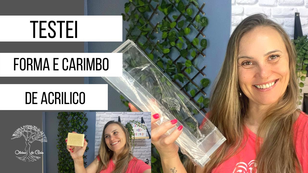 Testando FORMA DE ACRÍLICO E CARIMBO PERSONALIZADO para SABOARIA