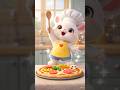 🍕👨‍🍳 Little Chef Makes the Yummiest Pizza Ever! #kids #shorts