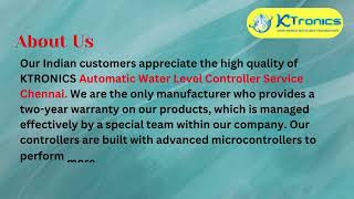 Automatic Water Level Controller Service Chennai - Ktronics Global