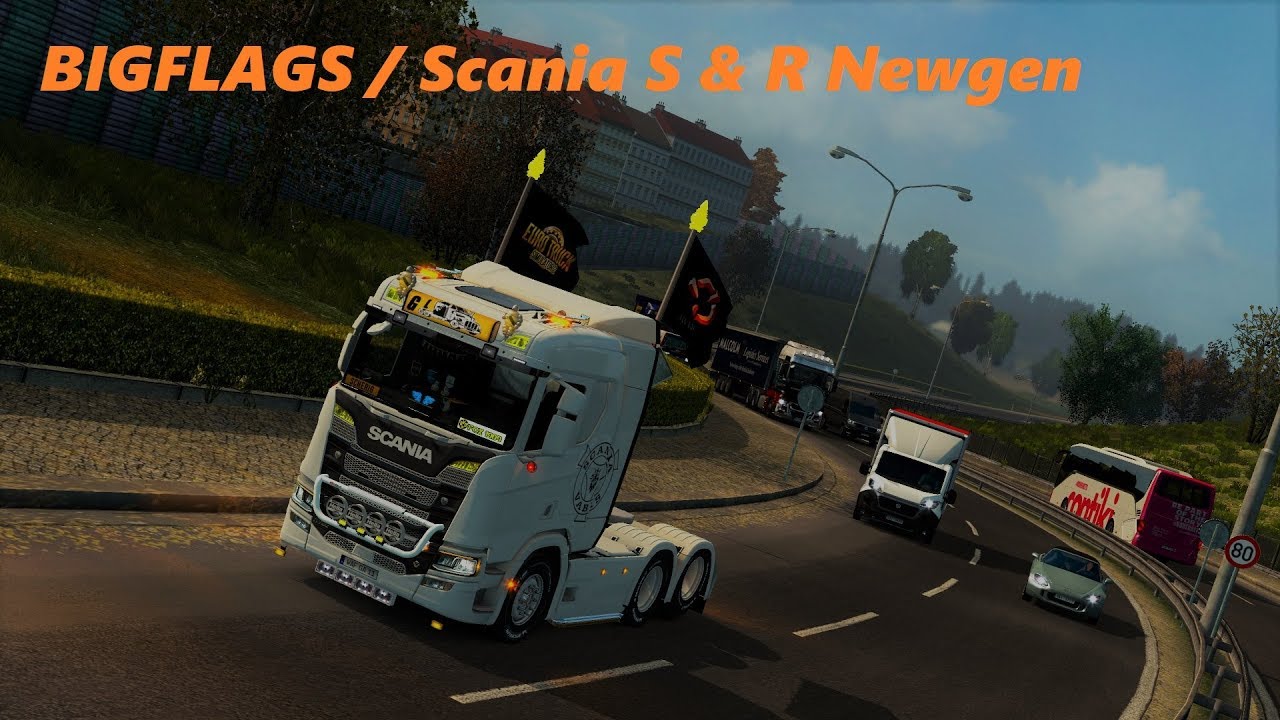 (ETS2 v 1.32) BIGFLAGS / Scania S & R Newgen - YouTube