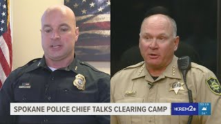 Spokane police chief and county sheriff moving forward on I-90 encampment plan