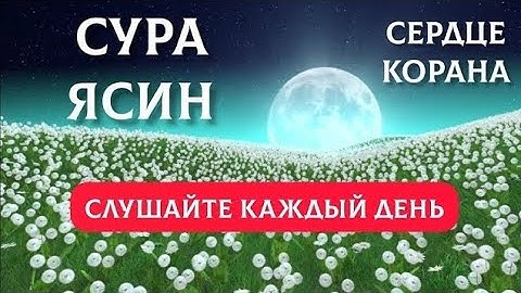 🎧 Сура Ясин سورة يس сердце Корана 7 раз, успокаивает душу! Yasin Yaseen.