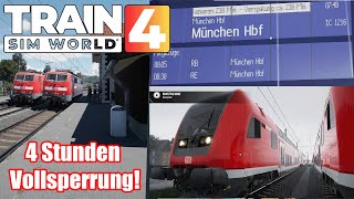 4 Stunden Streckensperrung ! Wie kommt TSW damit klar? / Train Sim World 4 Experiment