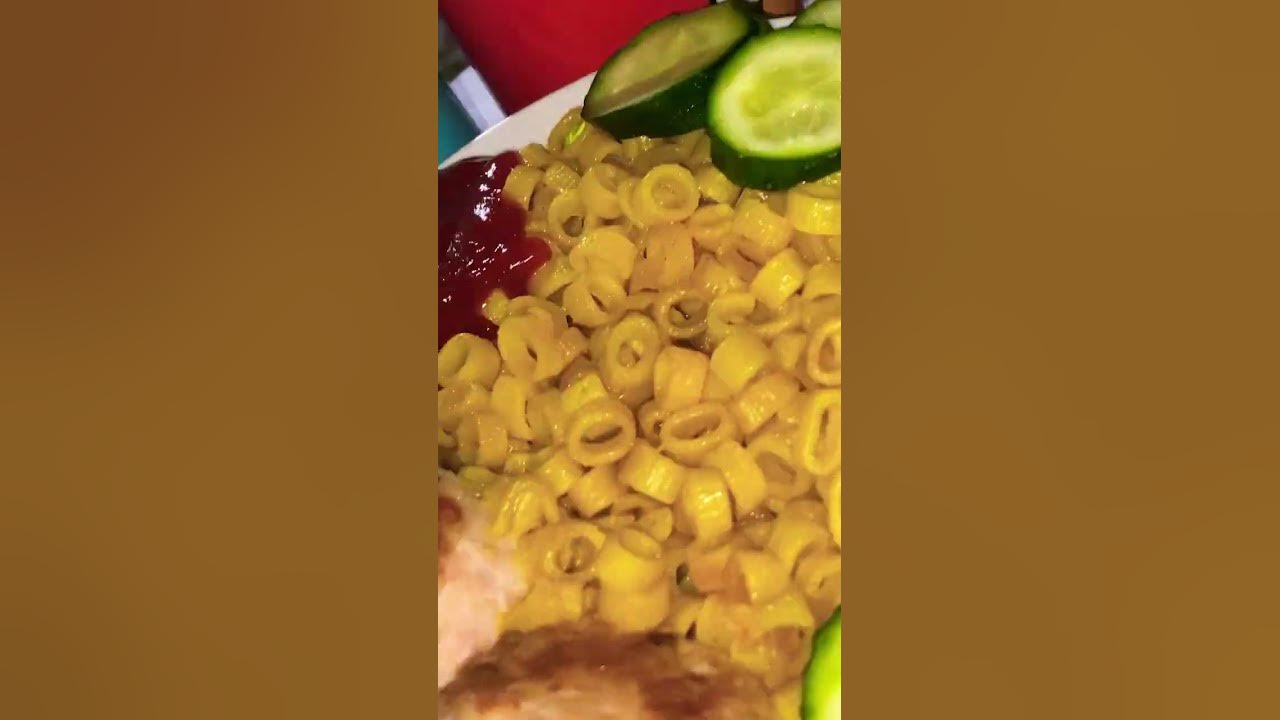Чебурашка Пионер, Друзья. Макароны Кольца, Биточки Курица 🐔, Огурцы ...