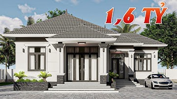 Thu Hút  Mọi Ánh Nhìn Với Mẫu Nhà Cấp 4 Mái Nhật Hiện Đại 1,6 Tỷ Tại Lý Nhân, Hà Nam