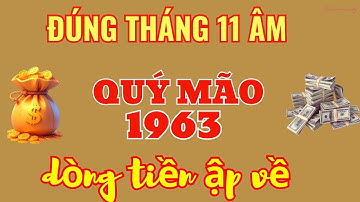 VÀNG RƠI TRÚNG ĐẦU! Quý Mão 1963 - Tháng 11 Âm: GIÀU RỰC RỠ Bất Ngờ