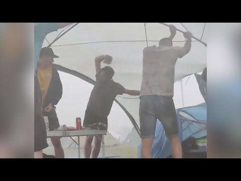 Severe Storms in Les Eurockéennes de Belfort in France - June 30, 2022