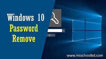 how to Remove windows 10 password permanently (Bangla)
