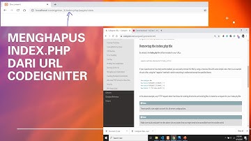 Tutorial Codeigniter #3. Cara Menghapus ataupun Menghilangkan Kata index.php Dari URL Codeigniter