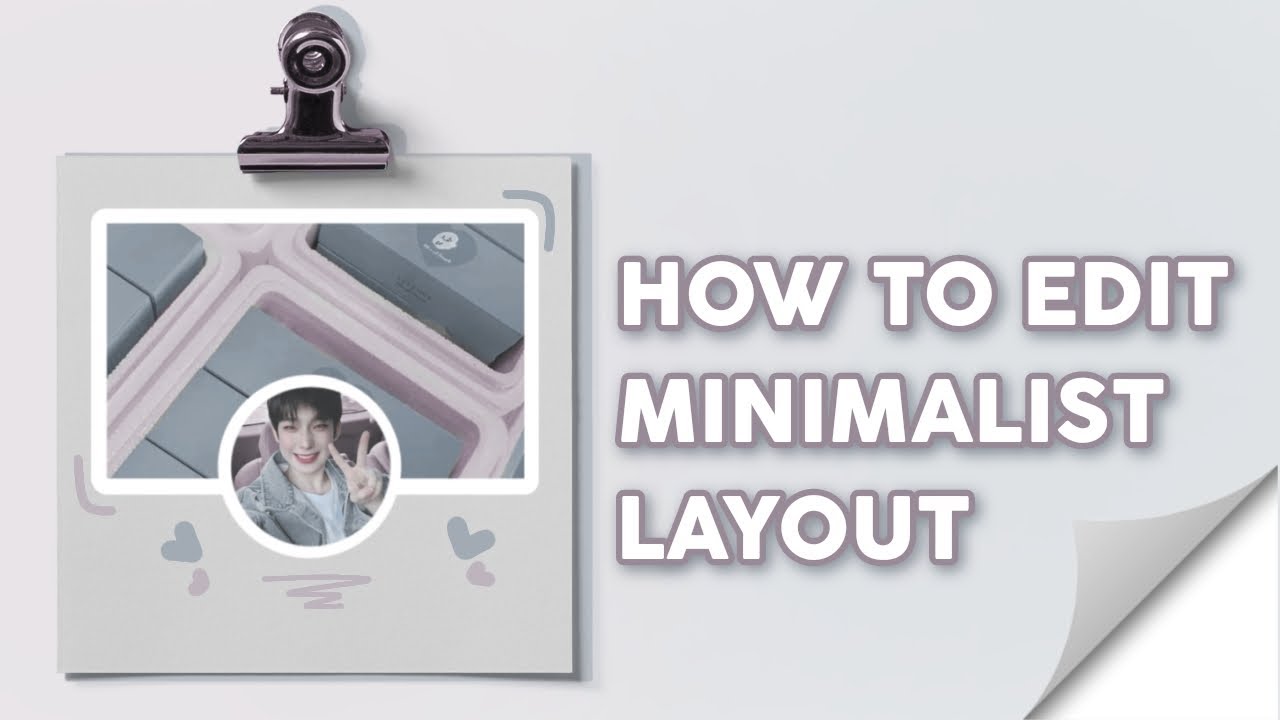 Gallery Detail: How To Make Edit Minimalist Layout Using 2 Colors Part
