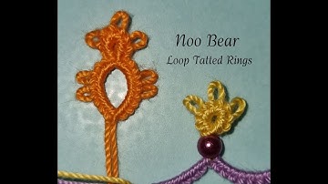 Shuttle Tatting: Loop tatted rings