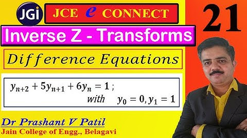 Solution of  Difference equation || 𝒚_(𝒏+𝟐)+𝟓𝒚_(𝒏+𝟏)+𝟔𝒚_𝒏=𝟏 ||  Z Transforms  || Dr Prashant Patil