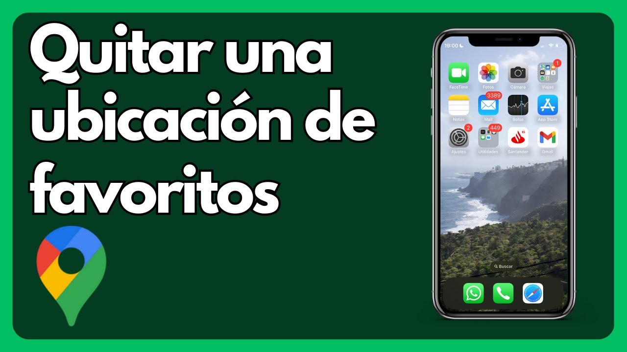 Cómo quitar una ubicación de la lista de favoritos en Google Maps - YouTube