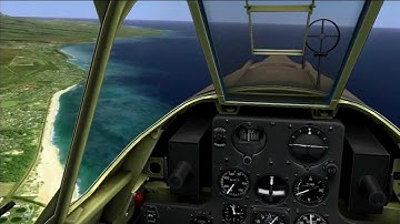 P40B Takeoff and landing practice hawaii.mp4
