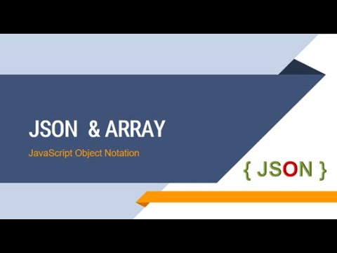 Basic Explanation about JSON and Array Data type in Tamil | Ezhumin ...