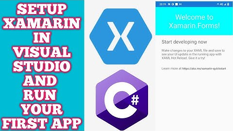 Visual Studio에 Xamarin 설치 및 첫 번째 앱 실행 | Xamarin에서 첫 번째 앱 실행