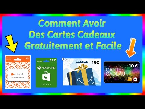 TUTO-AVOIR DES CARTE CADEAU  GRATUITES-EN 2020 ! 