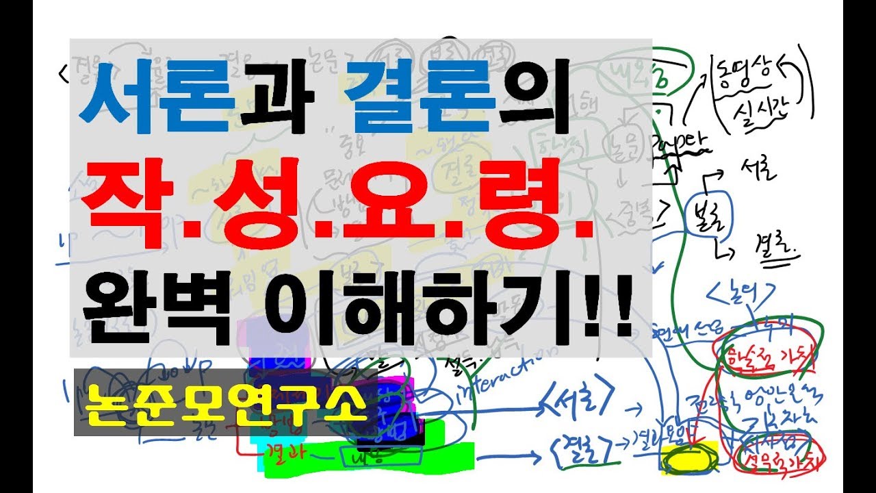 서론과 결론의 작성요령 완벽하게 이해하기