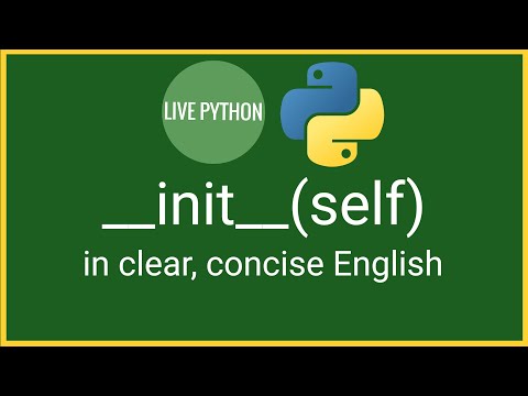 Video: Wat is zelf __ klasse __ in Python?