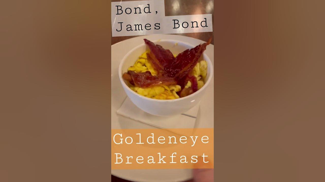 James Bond scrambled eggs and bacon Goldeneye Breakfast. YouTube