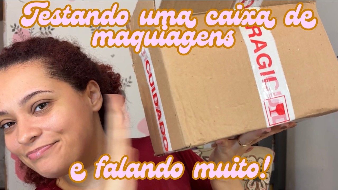 Testei uma caixa de maquiagens da Shopee/fenzza princesas