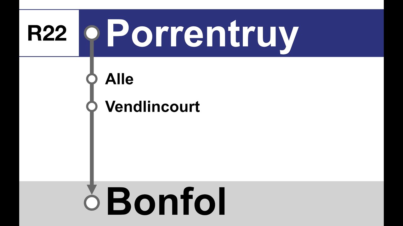 annonces CFF TTS » R22 Porrentury — Bonfol | RER Jura | SLBahnen