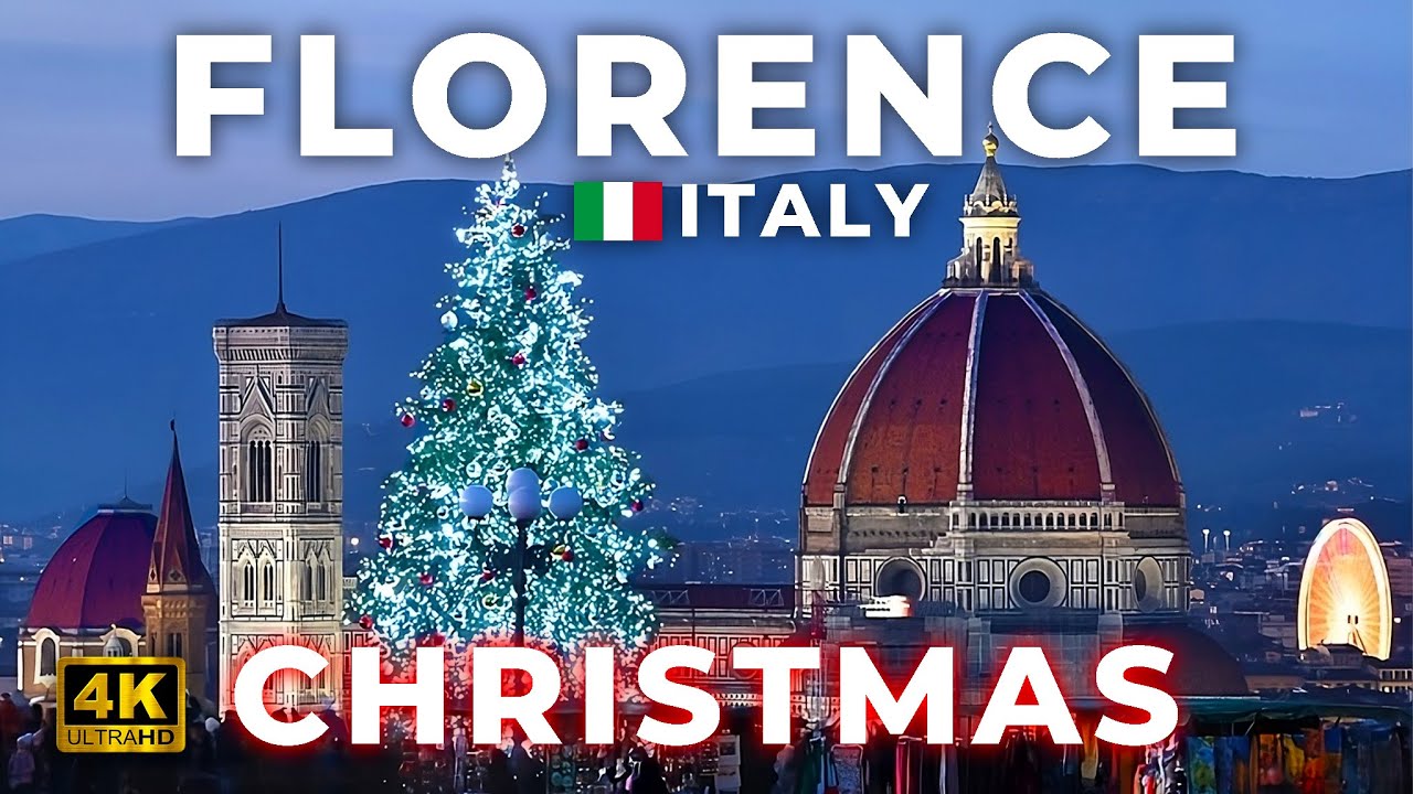 🇮🇹FLORENCE, Italy 4K 🎅 CHRISTMAS🎄(4K HDR Walking Tour)