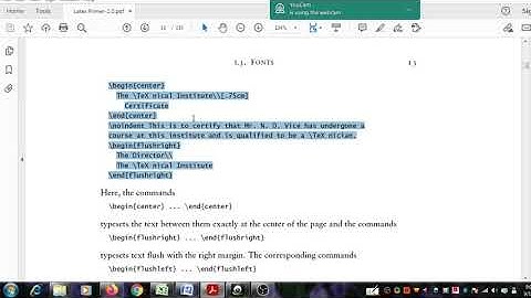 LATEX Tutorials:Text Positioning in LATEX