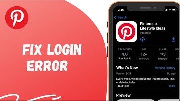 How To Solve Login Error In Pinterest | Fix Pinterest Sign In Error
