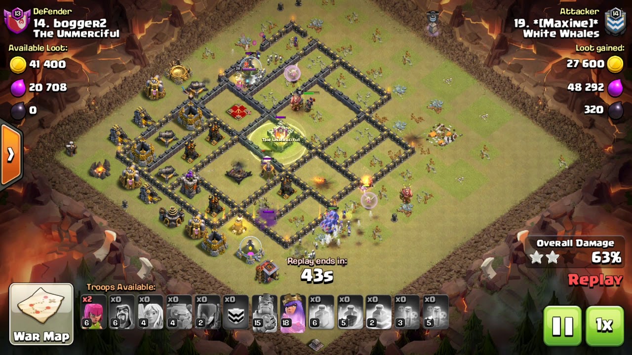 Clash of Clans TH9 GoWiBo 3 STAR ATTACK