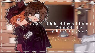 ˖   💿  ›  skk timelines react to themselves 𓂃 ✦ PART 2 :: bsd/gacha