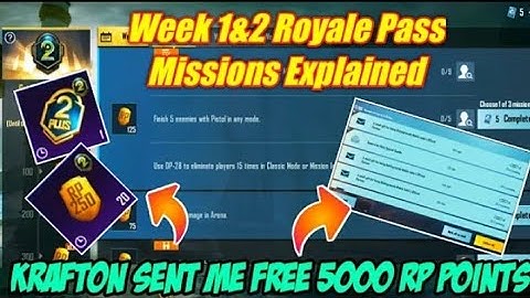 C1S1 SESSION 1 WEEK 2  ROYAL PASS MISSIONS EXPLAINED