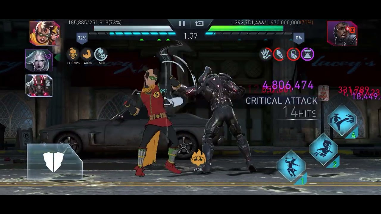 BNR and KF Oneshot Heroic 7, Injustice 2 Mobile