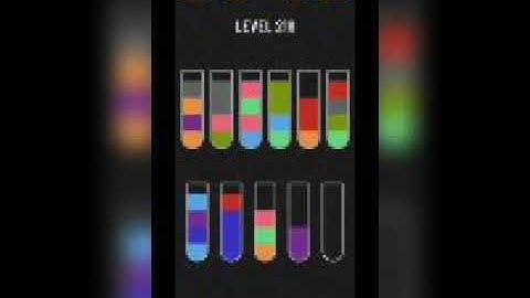 Water sort puzzle level 218