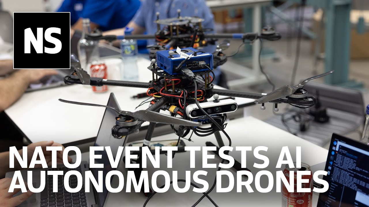 NATO tests autonomous drone technology in DARPA-style competition - YouTube