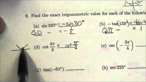 Math 30-1 Trig I Review #9d
