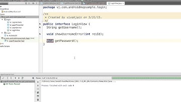 Unit Testing Android Code using Android Studio and the Model-View-Presenter Pattern