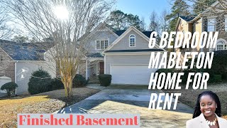 Mableton executive home for rent six bedrooms 3.5 baths with finished basement - Pool Community