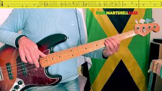 Give Thanks And Praises - Bob Marley, Aston Barrett  (Bass Cover + TABS) Reggae Bass Covers Paul Martshell