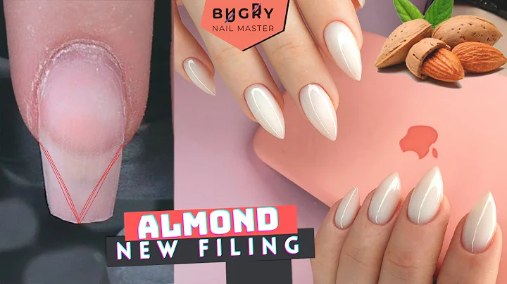 New SHARP Almond Shape | Correction With Builder Gel | Russian Efile Manicure