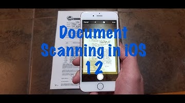 Document Scanning iOS 12