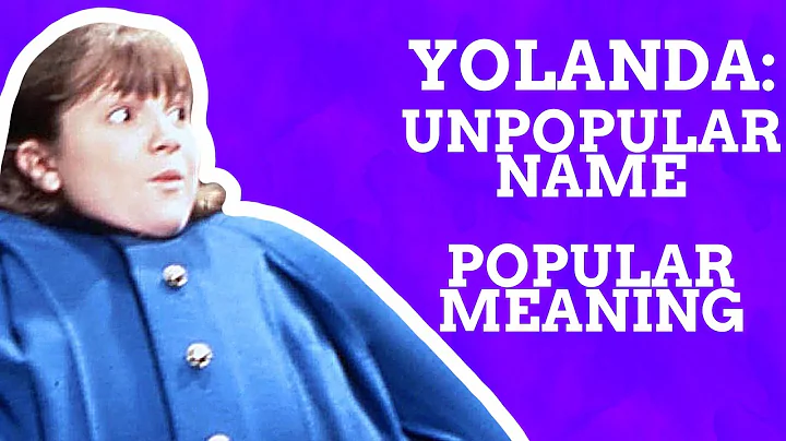 Yolanda - Färgstarkt namn med överraskande popularitet