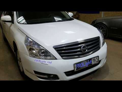 Nissan Teana: бюджетный вариант установки биксеноновых линз.