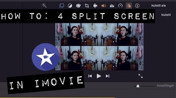 HOW TO: split screen in 4 video frames in iMovie | TUTORIAL