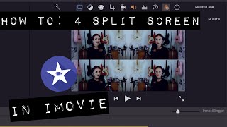 HOW TO: split screen in 4 video frames in iMovie | TUTORIAL