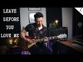 LEAVE BEFORE YOU LOVE ME - Marshmello x Jonas Brothers - Guitar Cover