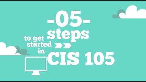 CIS 105 Intro