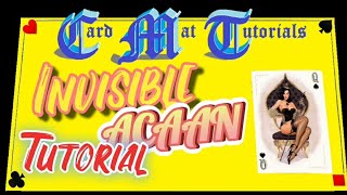 Invisible ACAAN Tutorial. Card Mat Tutorials.